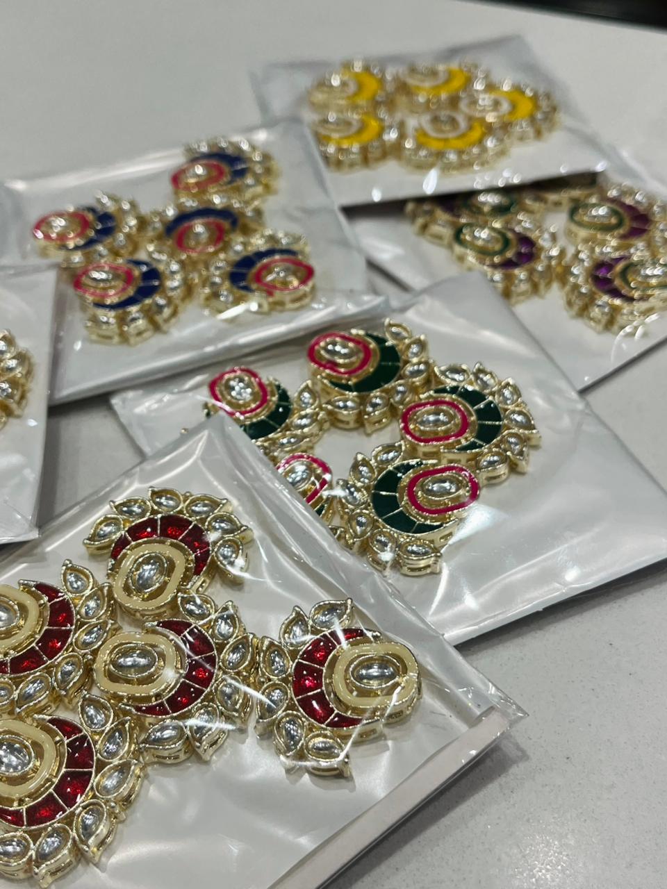 K.R KASAT - Red Kundan Patch